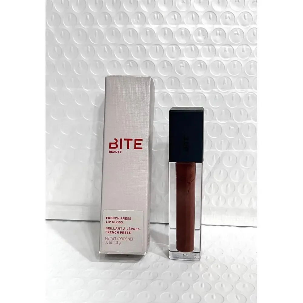 Bite Beauty French Press Lip Gloss‎ French Press NIB Full Size(Dark Brown)